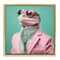 Stupell Industries Hipster Iguana Portrait Floating Frame, design by Roozbeh